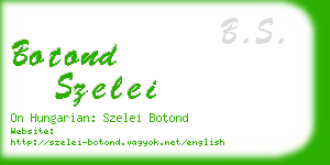 botond szelei business card